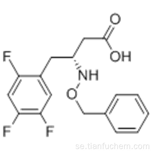Bensensbutansyra, 2,4,5-trifluor-b - [(fenylmetoxi) amino] - (57187517, bR) - CAS 767352-29-4
